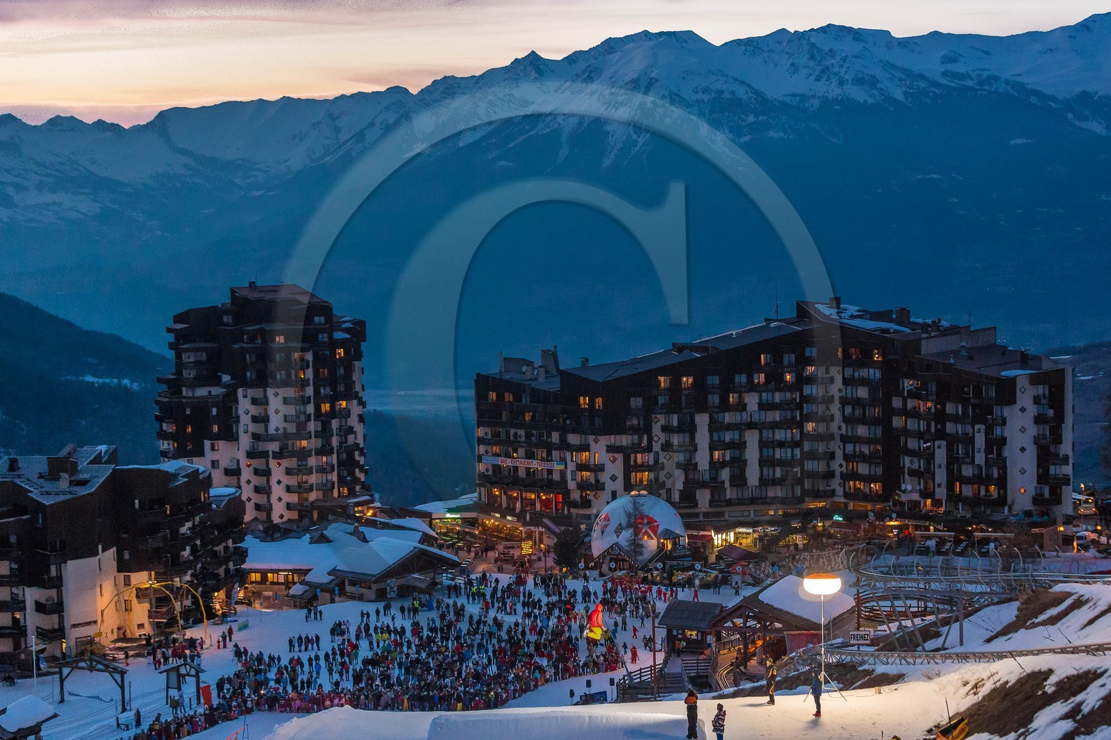 Les Orres, spectacle Big Air