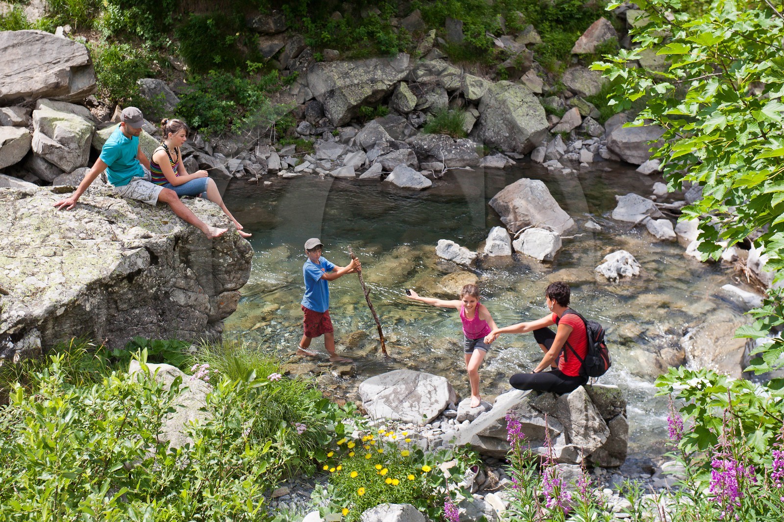 Randonnée famille montagne