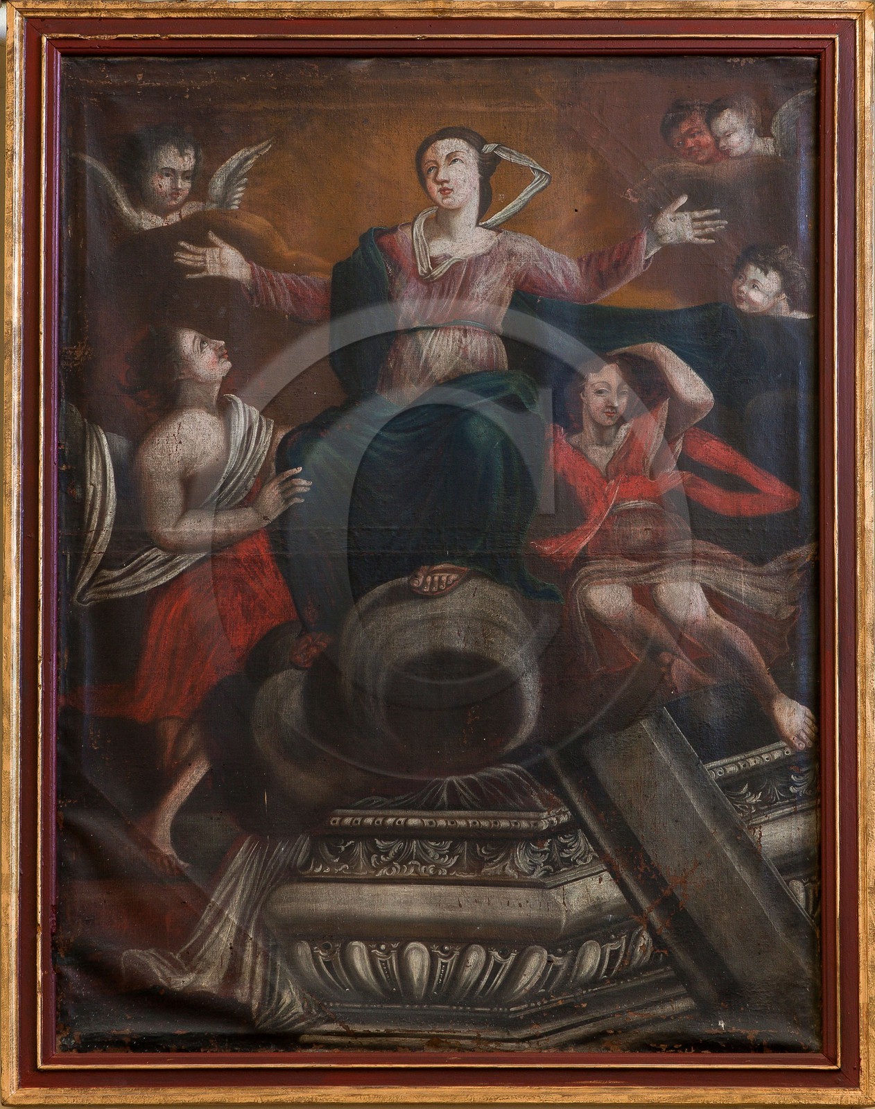 Village de l'Epine, tableaux de l' église paroissiale du XIXème siècle