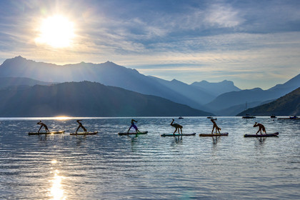 Yoga sur paddle, Serre-Ponçon Aloha