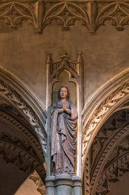 Notre-Dame du Pilier, statue de la vierge, bois fin du 15ème siècle
