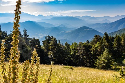 Les Monges, du col de la Pinée