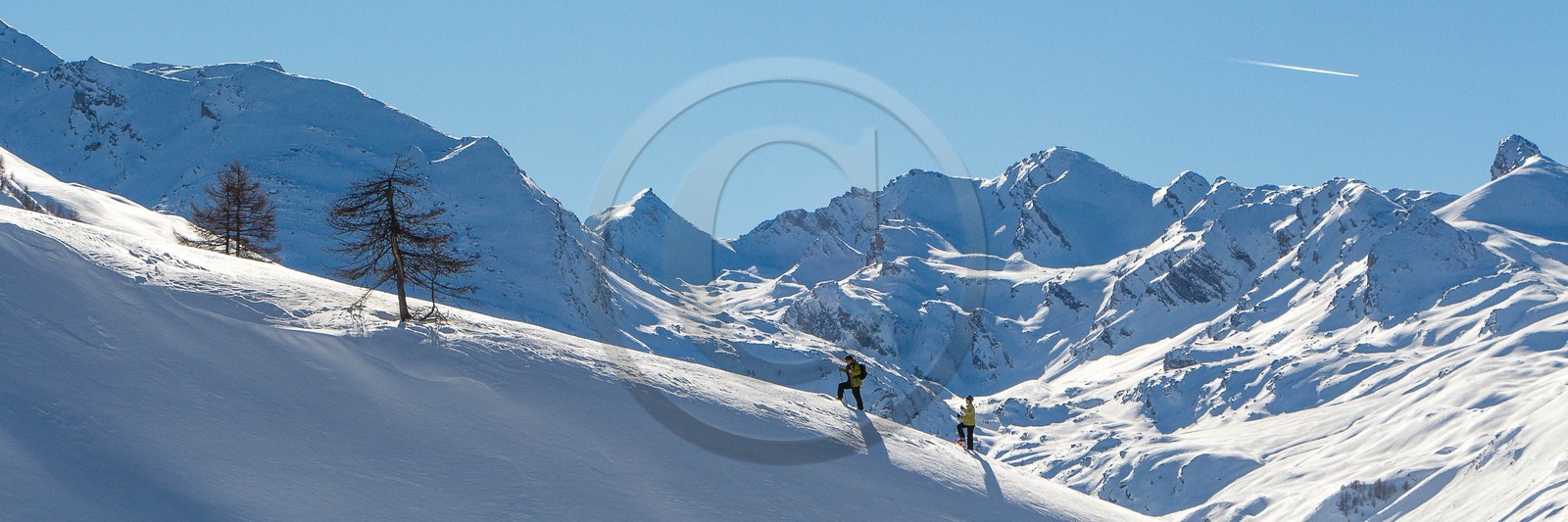 Col de Larche, vallon du lauzanier, randonnée raquettes