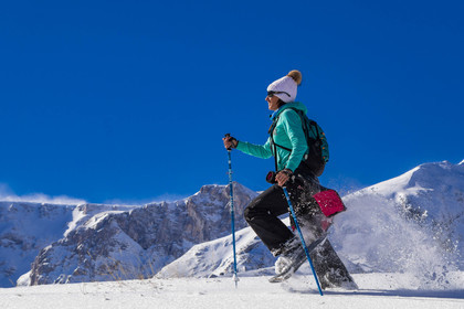 Superdevoluy, randonnée en raquettes à neige