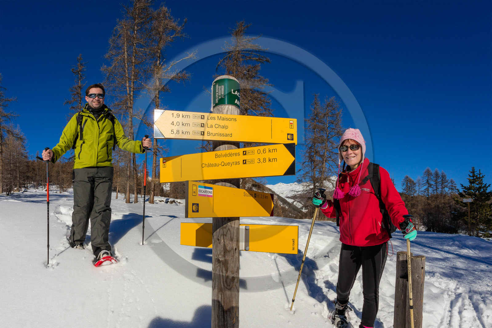 Randonnée en raquettes à neige