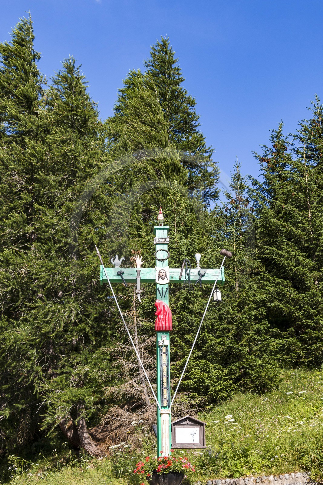 Bessans, croix du Coq, Croix de la Passion