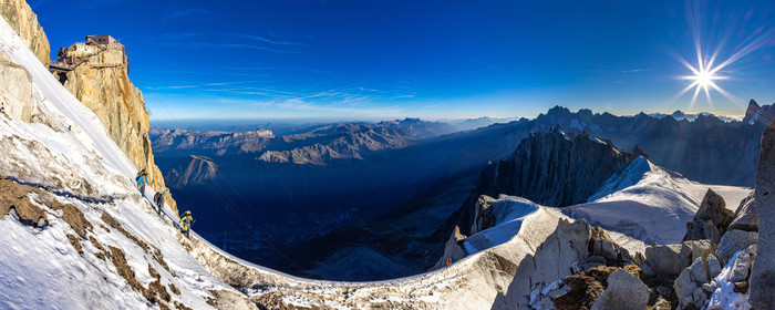 Géomorphologie à l'Aiguille du Midi