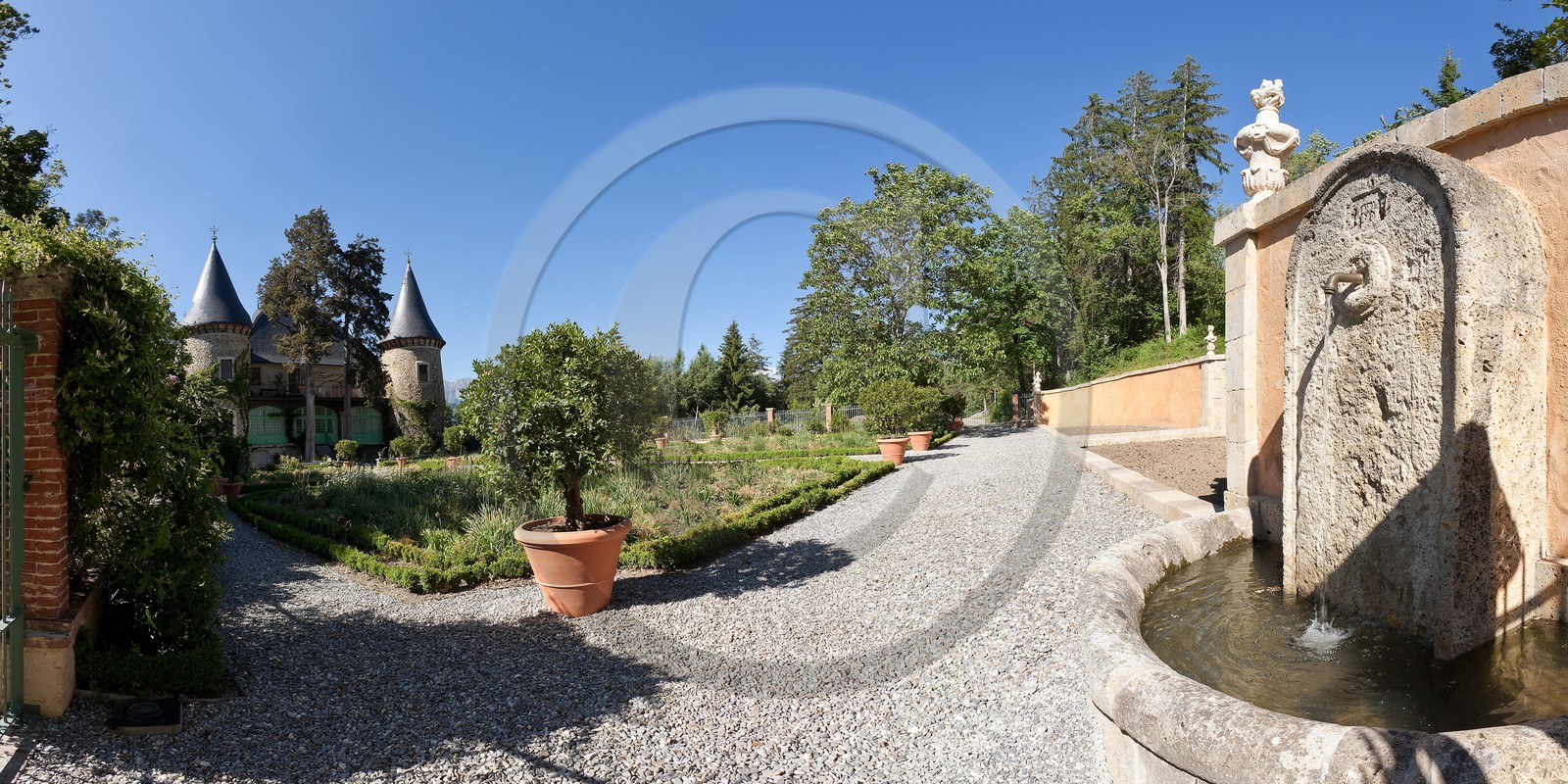 Château de Picomtal,  les jardins du château