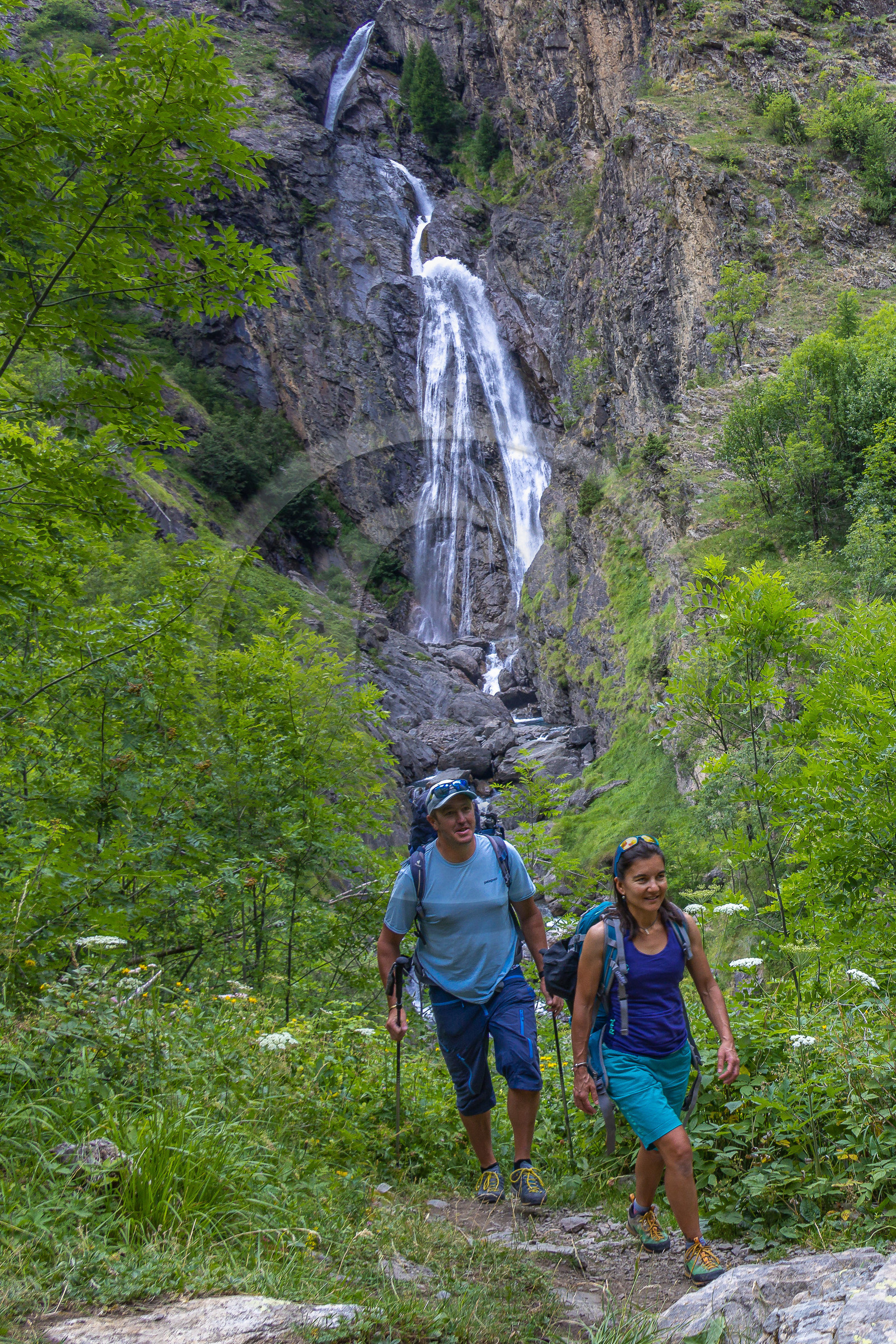 Vallée de Freissinières, cascade de Dormillouse