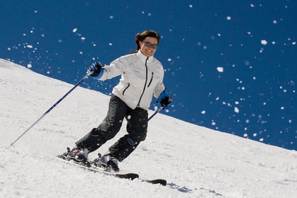 Ski piste famille