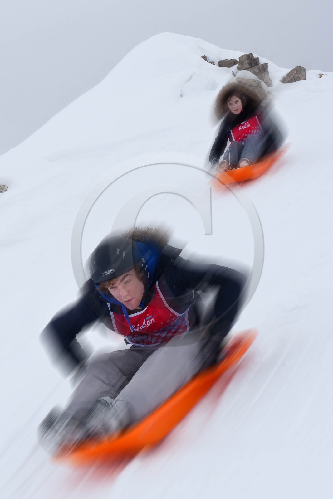 Pays de Serre-Ponçon, Réallon et La Ripaaa, piste de luge 100% naturelle
