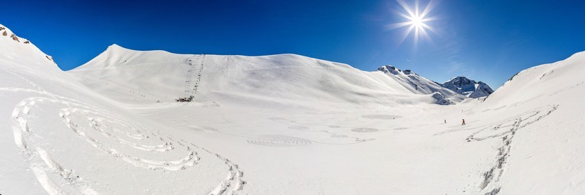 Serre-Chevalier, Snow drawings, une œuvre de l'artiste Sonja Hinrichsen