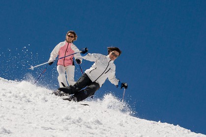 Ski piste famille