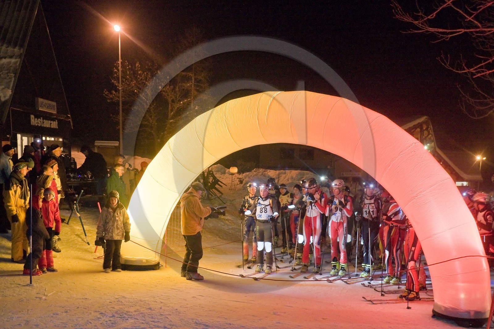 Station de ski de Réallon, course de ski alpinisme nocturne Laetitia Roux