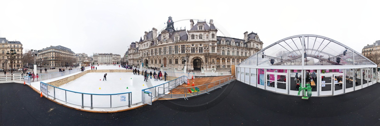 Paris sur glace, parvis de l'Hôtel-de-Ville, saison 2011-2012