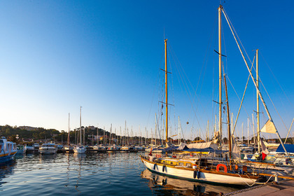 Parc national de Port-Cros, bateaux au port