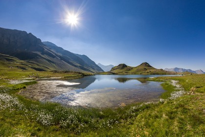 Orcières 1850, pêcheurau lac Jumeaux