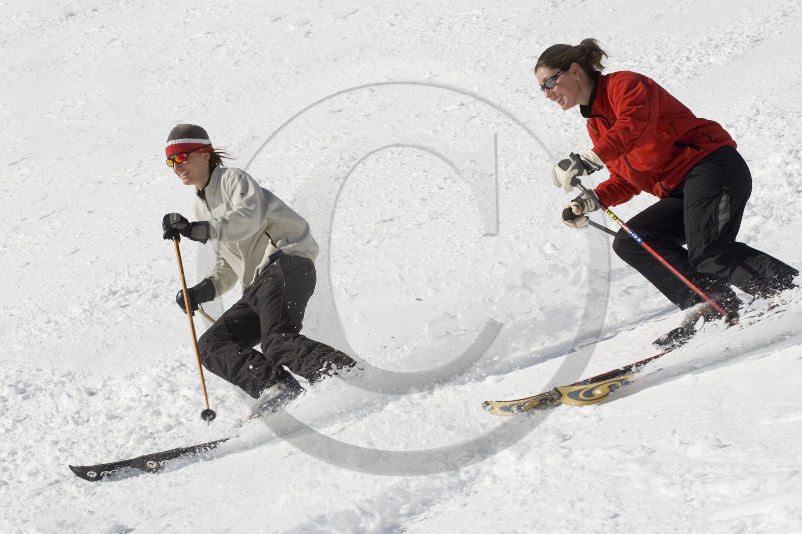 Ski piste famille