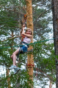 Barcelonnette, Jungle Park, parc aventure, parcours acrobranche, grimper dans les arbres