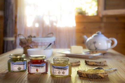Confiture de génépi, fleur de mélèze, fleur de sureau