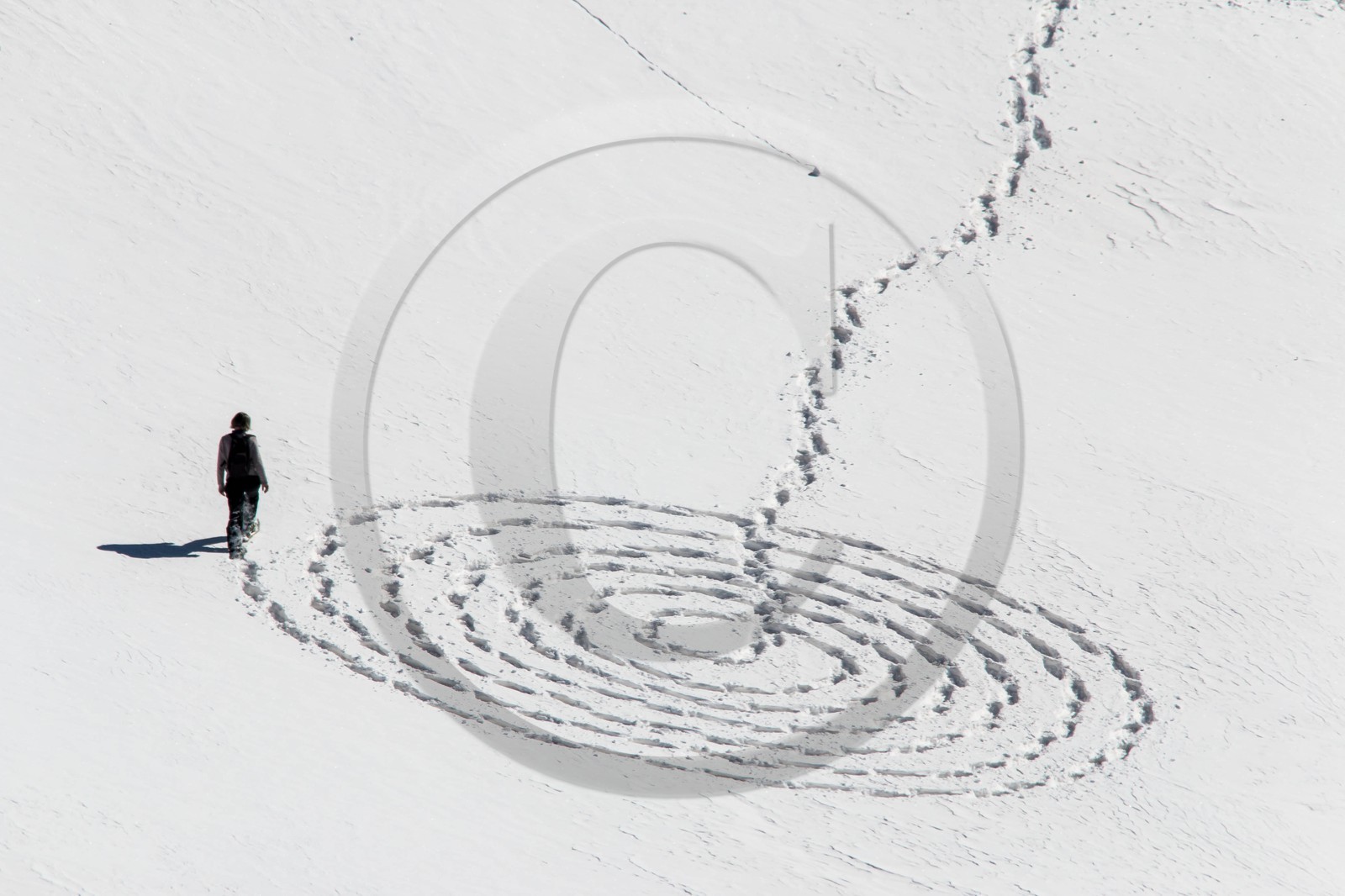 Serre-Chevalier, Snow drawings, une œuvre de l'artiste Sonja Hinrichsen