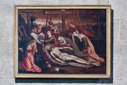 Prieuré Notre-Dame de Ganagobie,  tableau de l'abside gauche