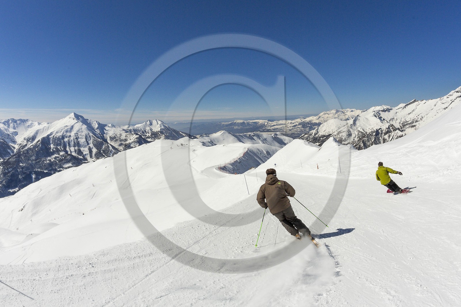 Station de ski d'Orcières 1850, ski et snowboard sur pistes