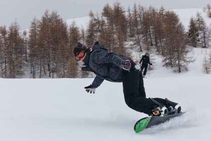 Pays de Serre-Ponçon, Réallon, snowboard, surf des neiges
