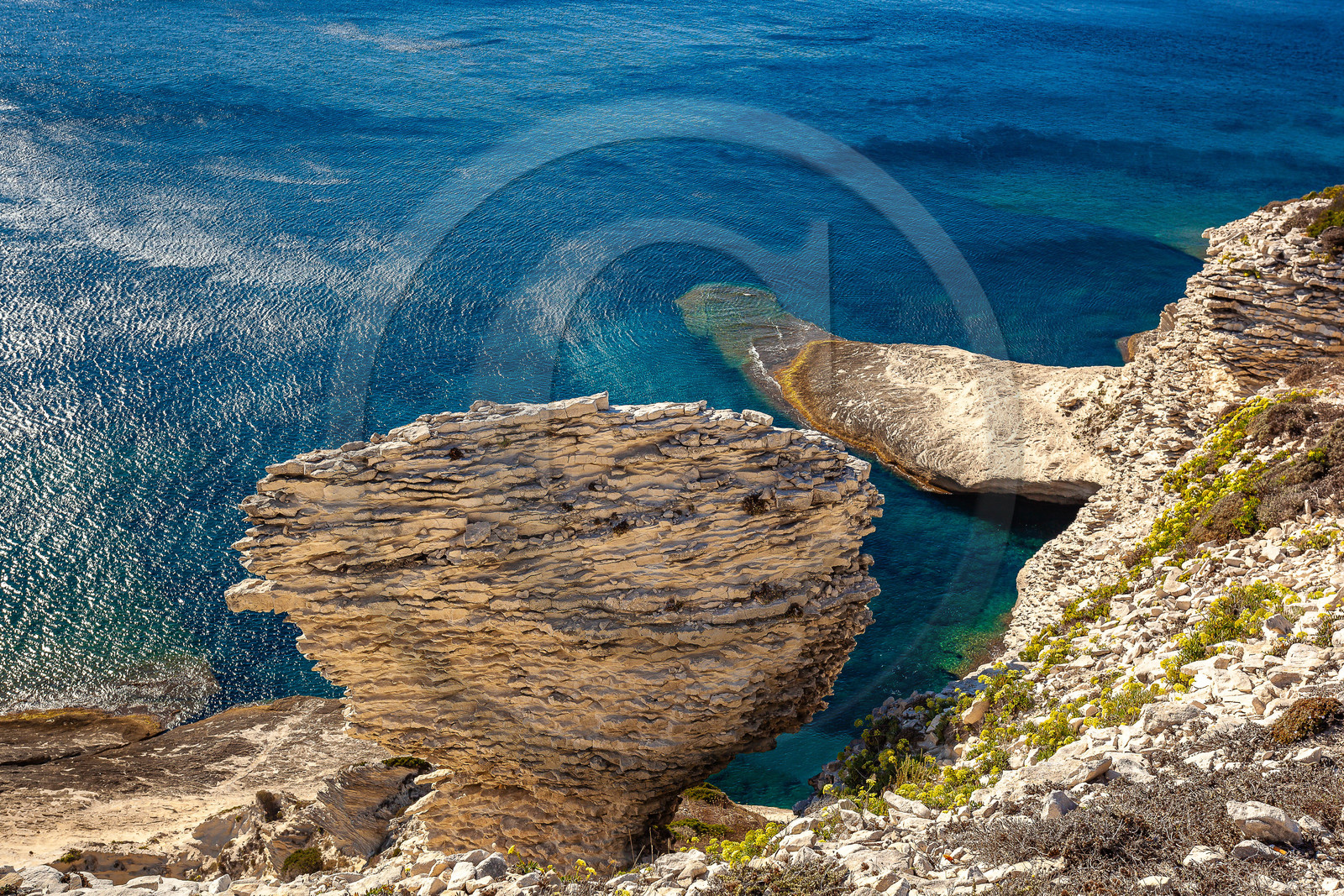 Falaises de calcaire de Bonifacio