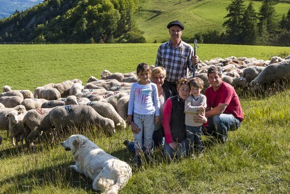 Ferme des Sonnailles, famille Pellissier