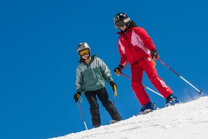 Ski enfant piste de ski