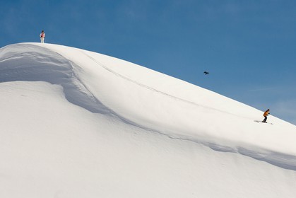 Ski piste famille