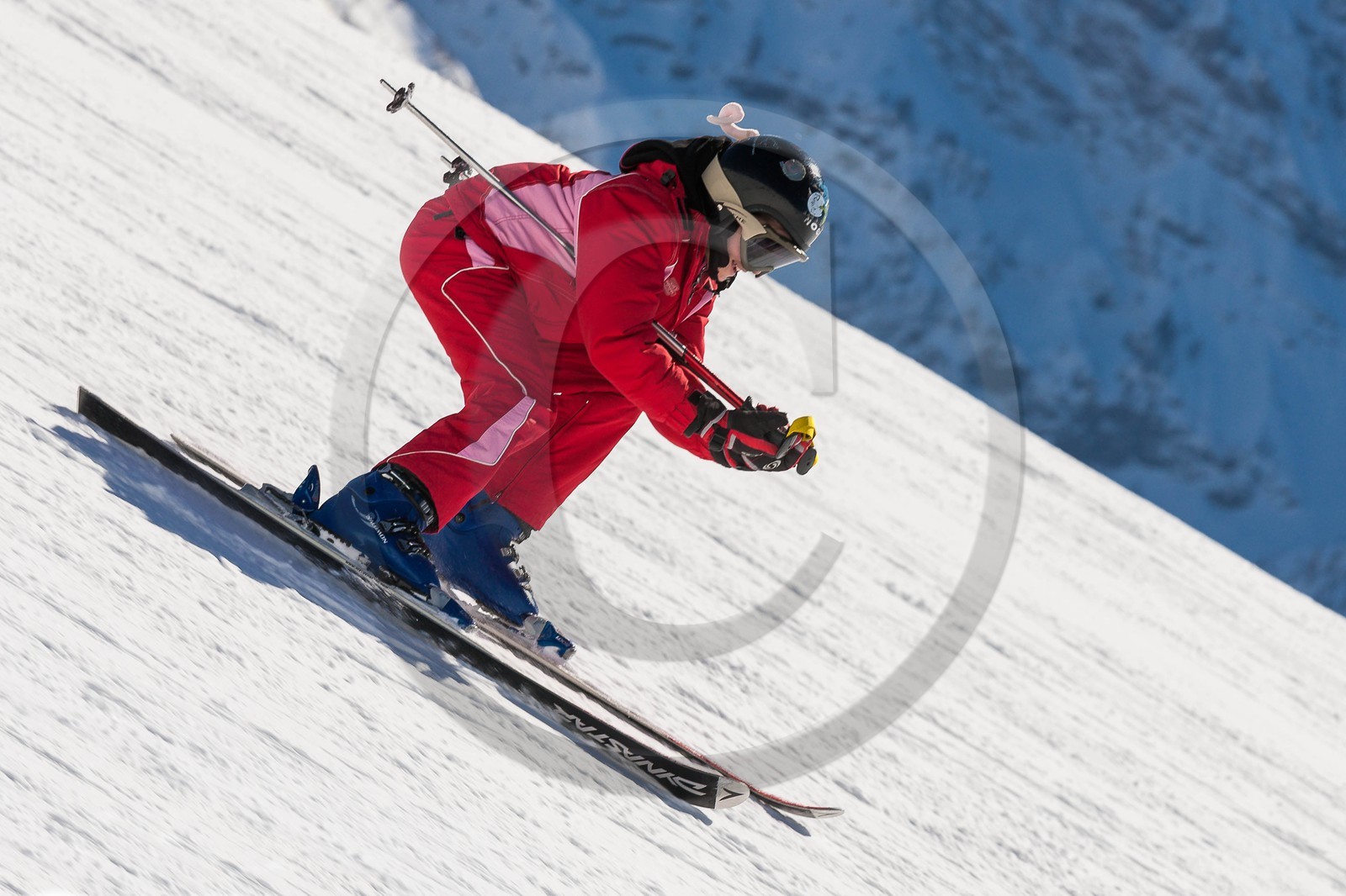 Ski enfant piste de ski