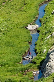 Vallon du Laverq, lac et tourbière Les Eaux-Tortes