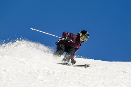 Ski enfant piste de ski