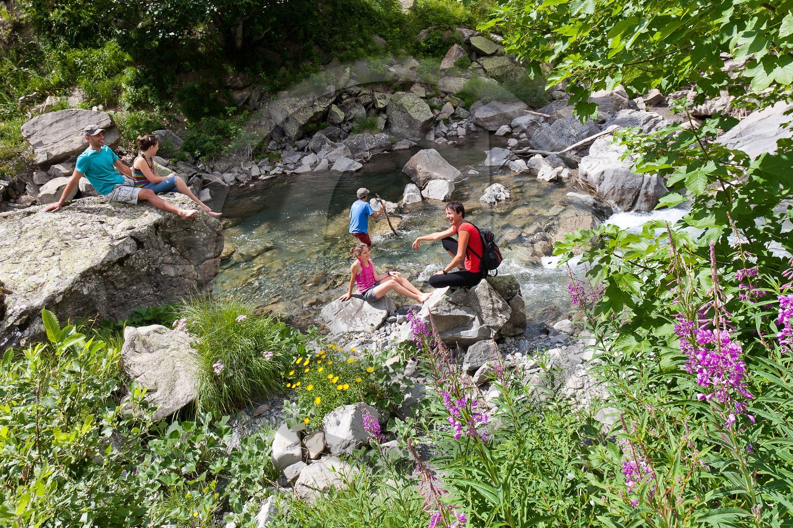 Randonnée famille montagne