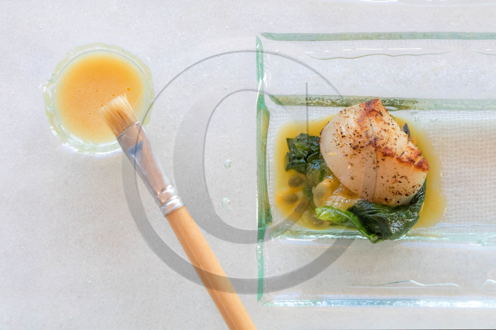 Noix de Saint-Jacques au parfum d’agrumes et de miel