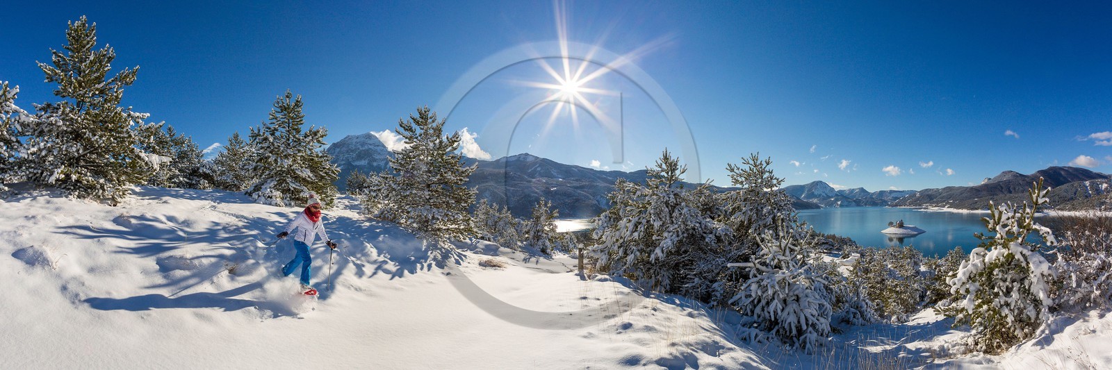Baie et chapelle Saint-Michel, randonnée raquettes