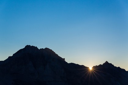 Vallée de l'Ubaye, col d'Allos, le Chapeau de Gendarme et le Brec Second
