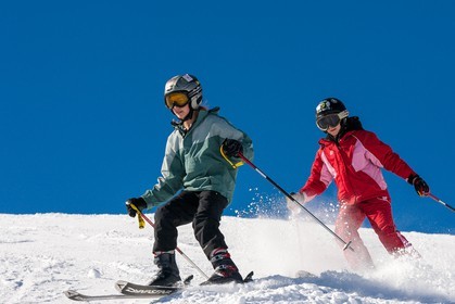 Ski enfant piste de ski