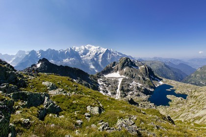 Le lac Cornu et le Mt Blanc