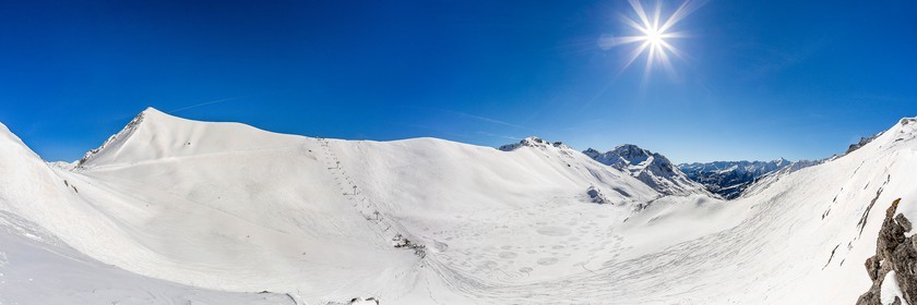 Serre-Chevalier, Snow drawings, une œuvre de l'artiste Sonja Hinrichsen