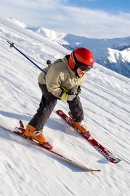 Ski piste famille