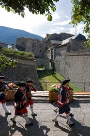 Briançon, l'association Les regiments du passé reconstituent la vie civile et militaire