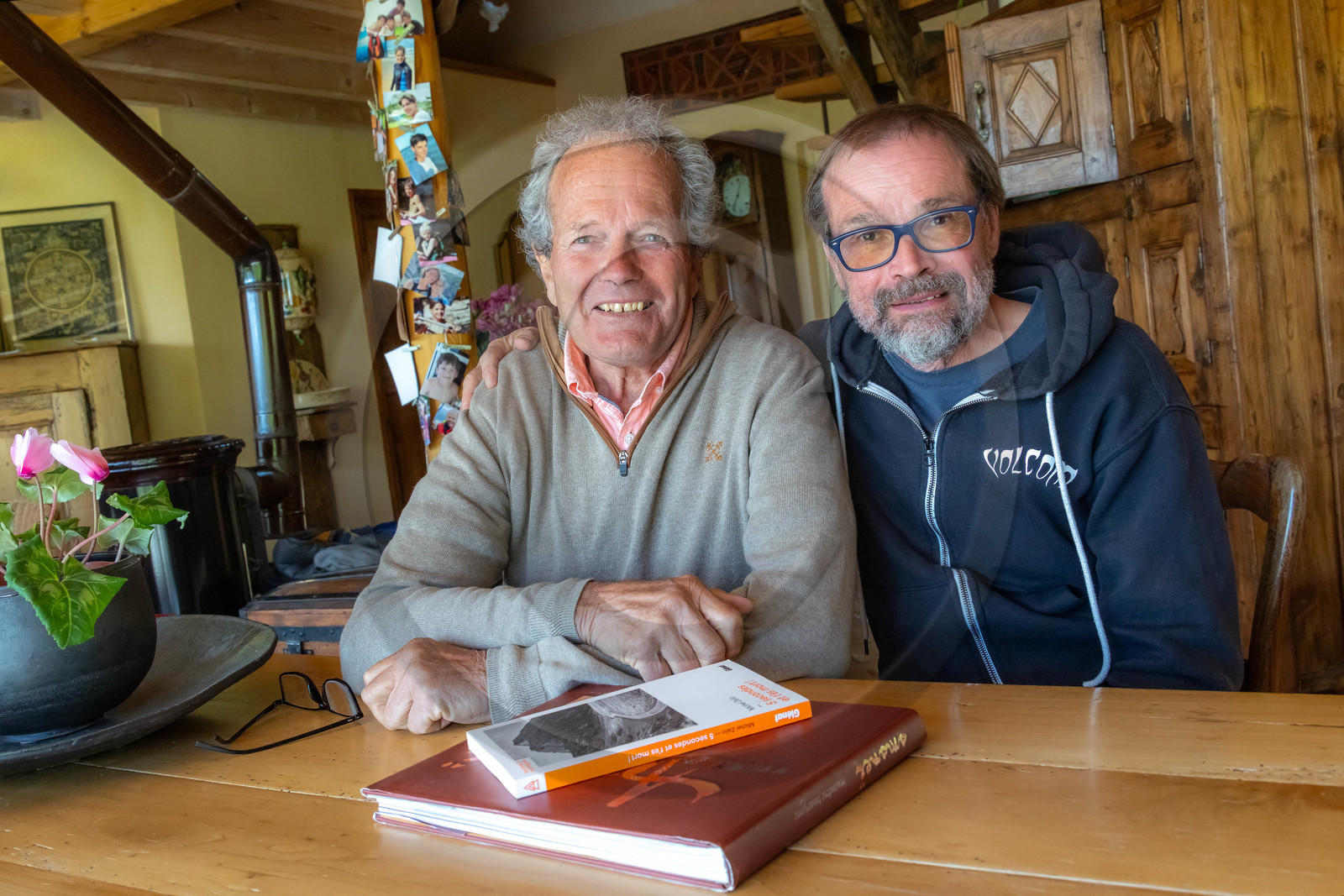 Michel Zalio avec le journaliste Philippe Bonhême