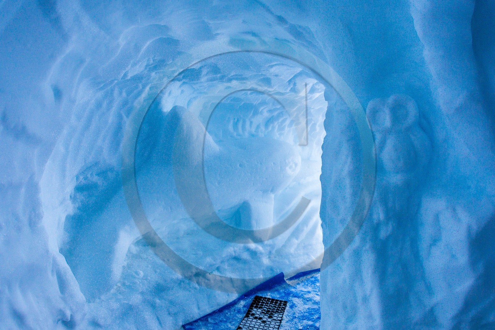 Les Orres, sculpture sur neige