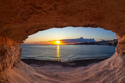 Coucher de soleil sur Bonifacio