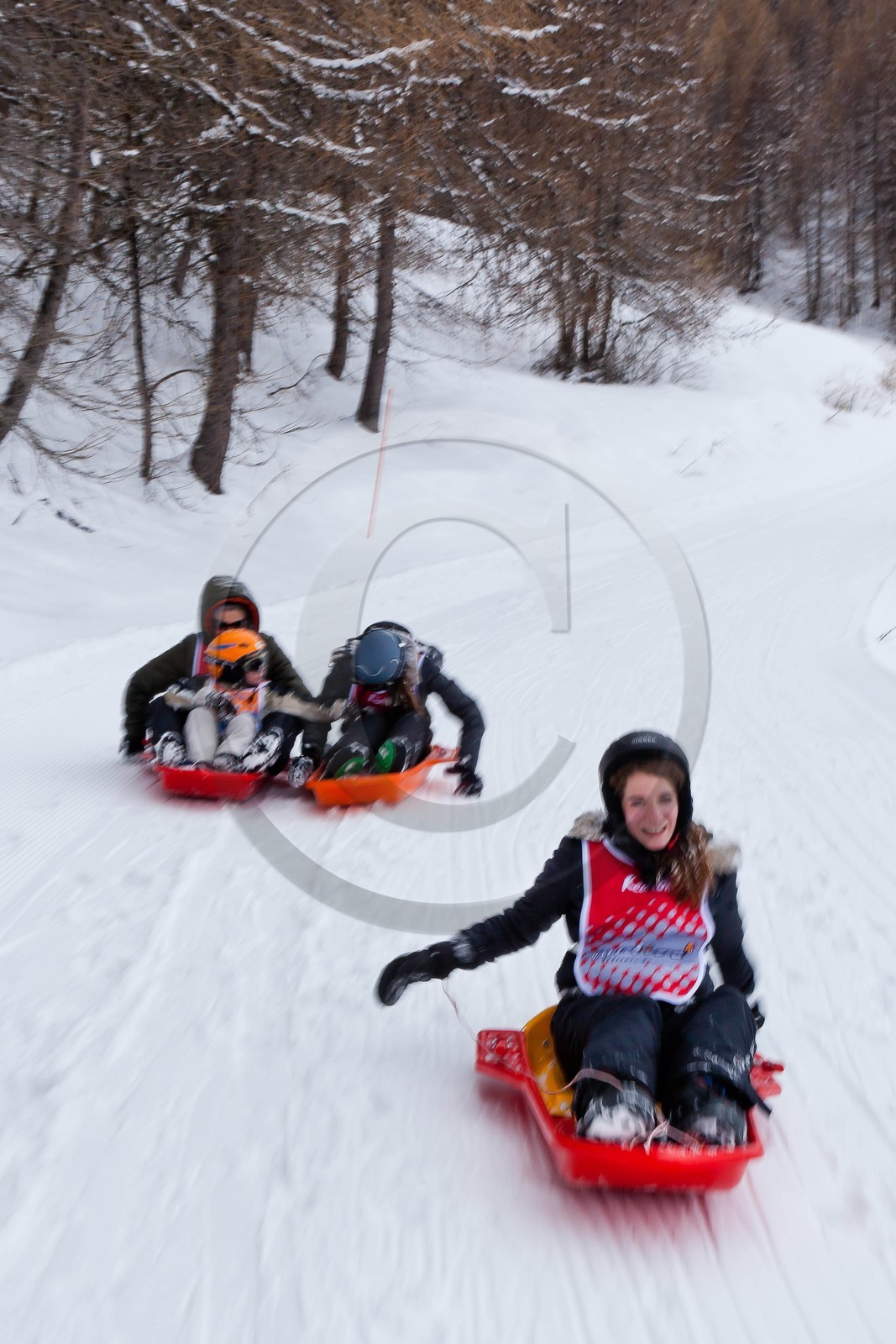 Pays de Serre-Ponçon, Réallon et La Ripaaa, piste de luge 100% naturelle