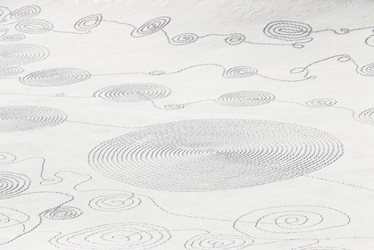 Serre-Chevalier, Snow drawings, une œuvre de l'artiste Sonja Hinrichsen