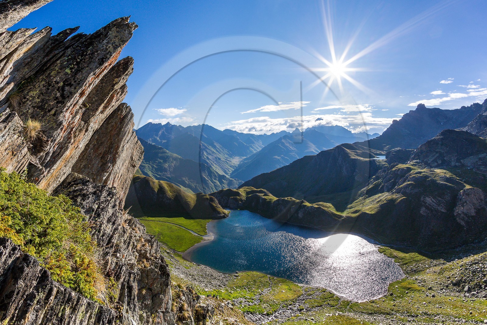 col du Longet,  Lac Bleu, Lago bleu